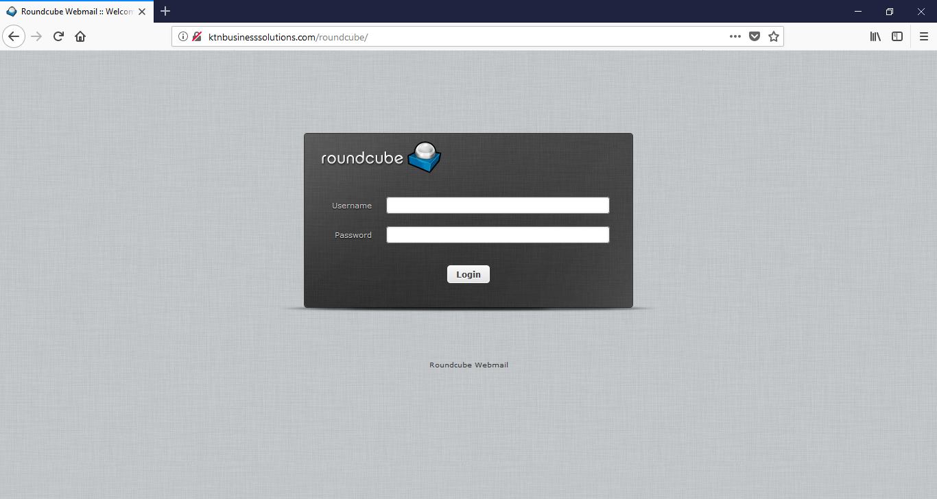 Roundcube Login